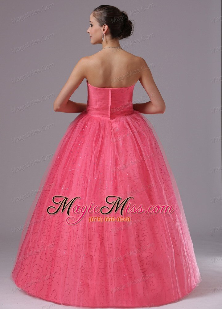 wholesale coral red in bonsall california with beaded decorate bust for 2013 quinceanera dress