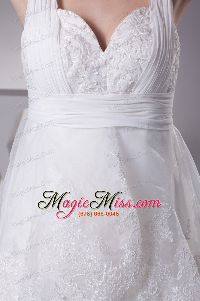 wholesale lace straps high-lowa-line wedding dress