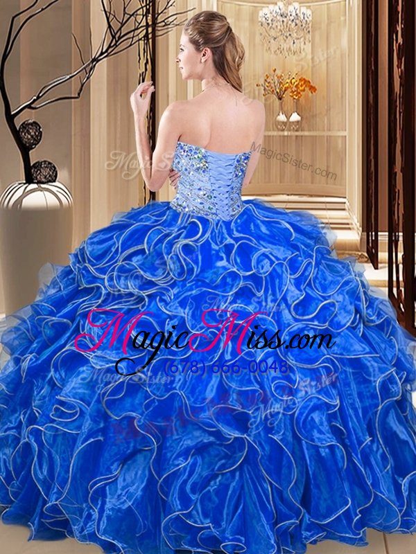 wholesale hot selling floor length aqua blue quinceanera gown sweetheart sleeveless lace up