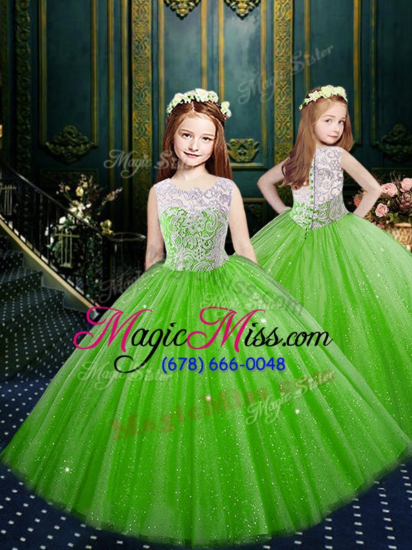 wholesale shining high-neck lace up lace sweet 16 dress sleeveless