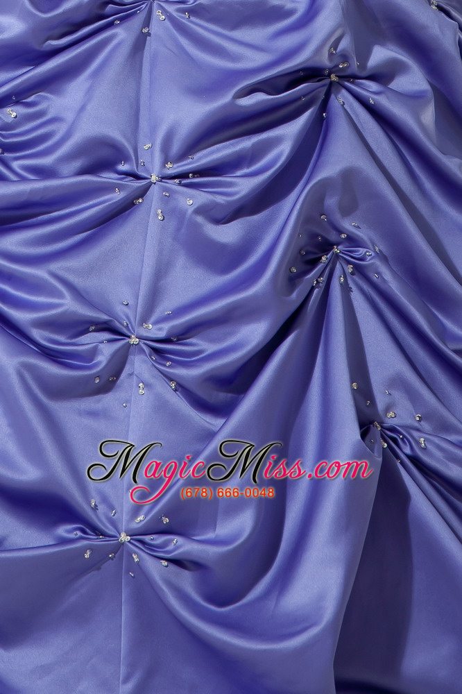 wholesale lilac a-line spaghetti straps floor-length taffeta beading quinceanera dress