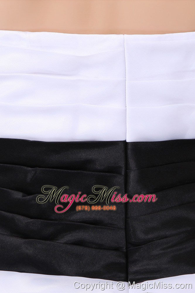 wholesale beautiful white column strapless prom / homecoming dress taffeta bowknot mini-length