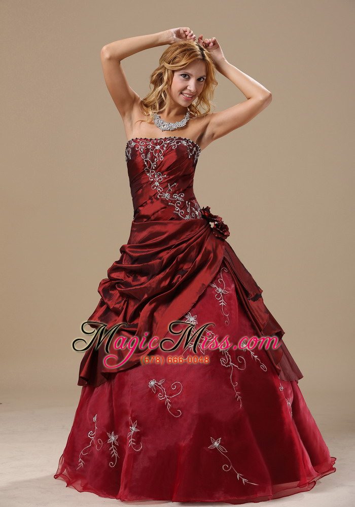 wholesale strapless embroidery and hand made flowers in frankfort frankfort for prom dress