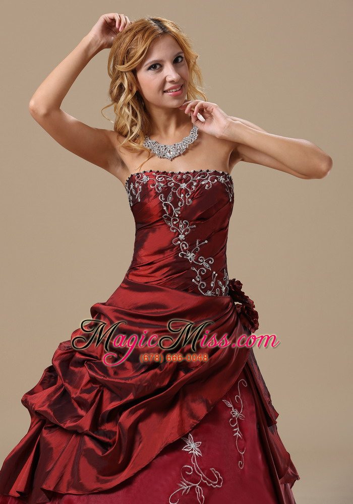 wholesale strapless embroidery and hand made flowers in frankfort frankfort for prom dress