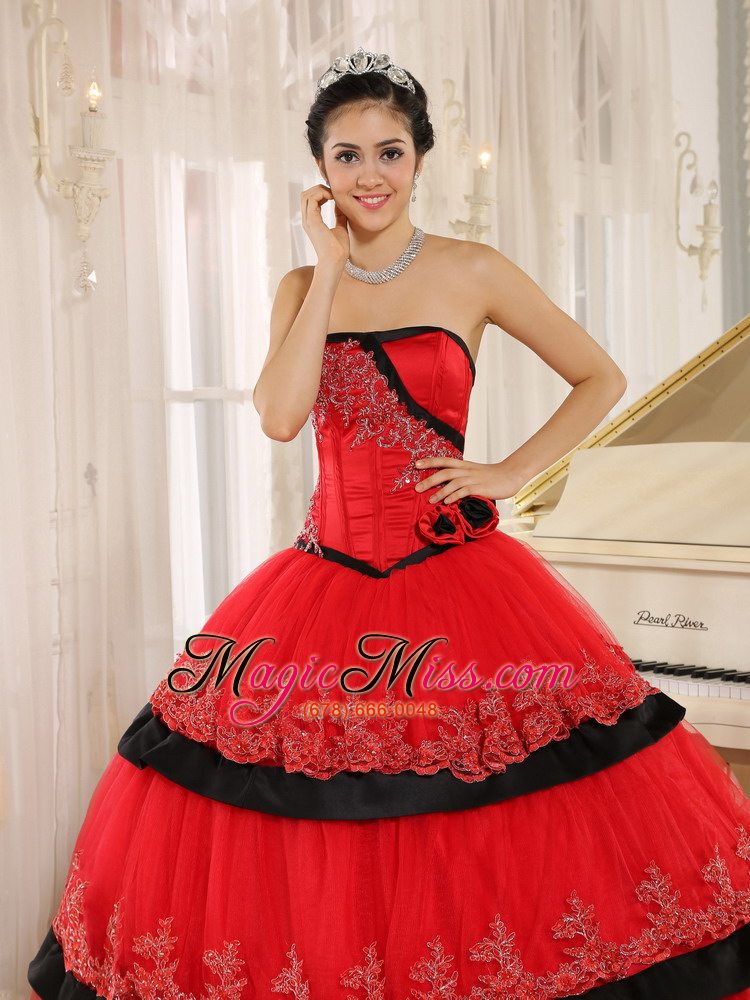 wholesale red hand made flowers custom made for 2013 quinceanera dress in arcata california