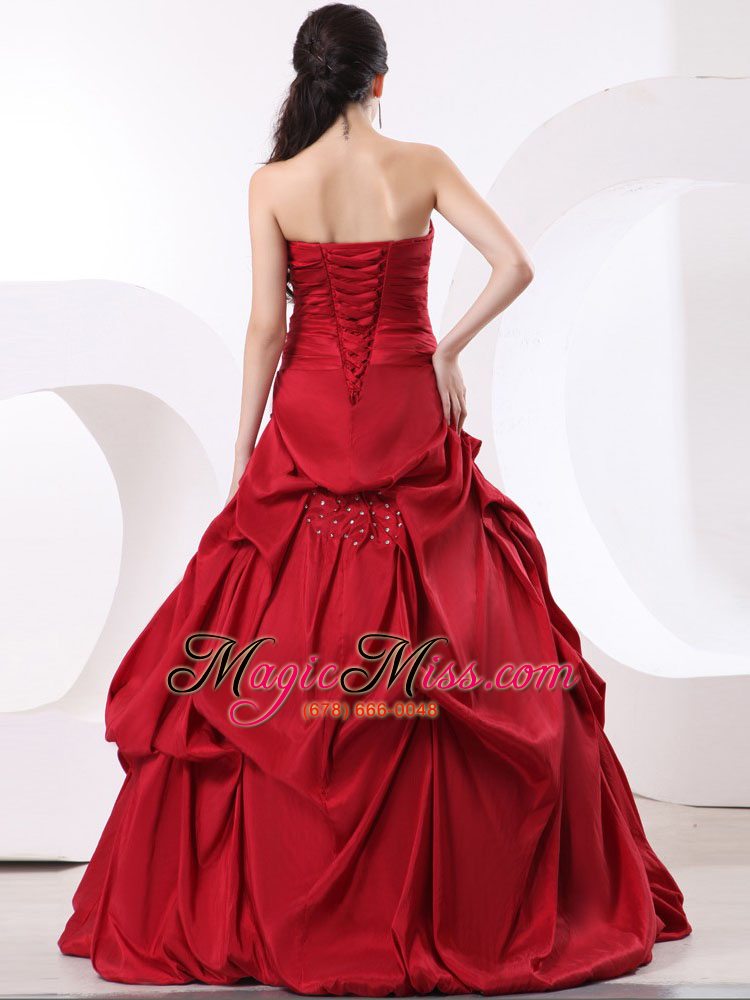 wholesale strapless a-line and beading for 2013 custom made prom dress