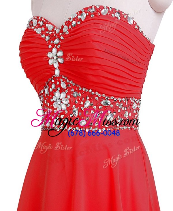 wholesale sexy sleeveless lace up mini length beading and belt prom party dress