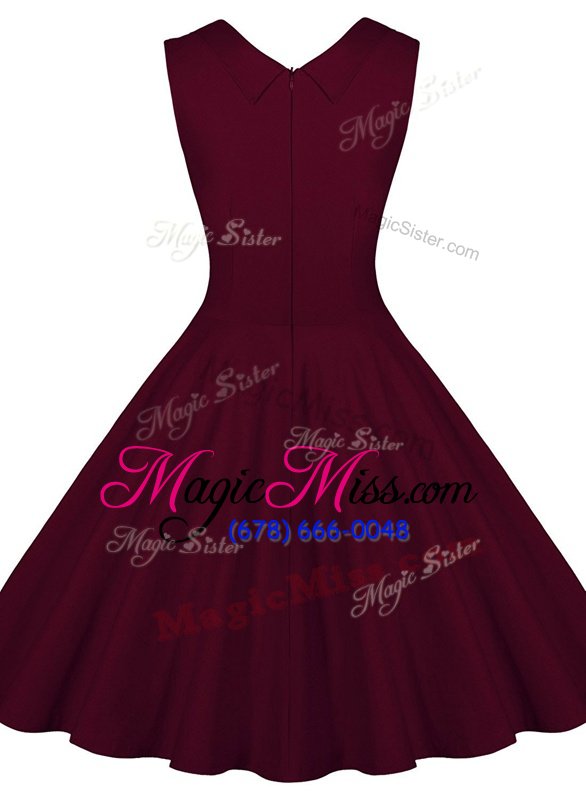wholesale admirable satin sleeveless knee length prom evening gown and ruching
