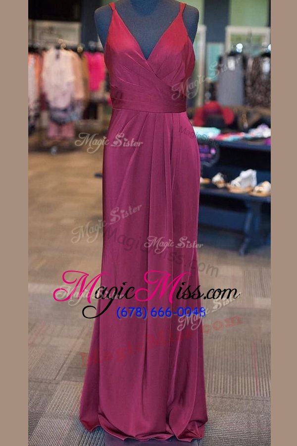 wholesale attractive lilac v-neck zipper ruching and pleated mother of the bride dress sleeveless