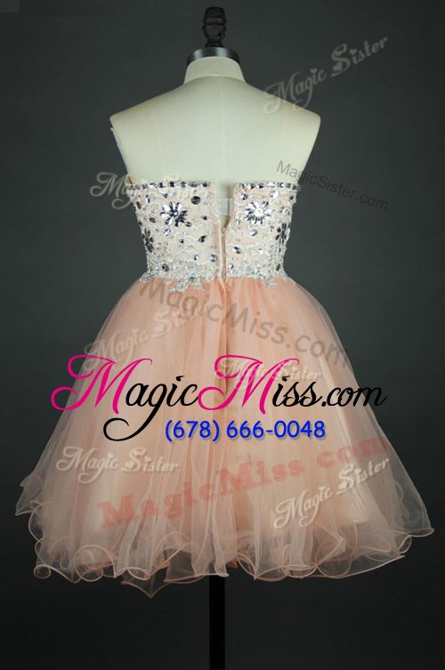 wholesale smart pink homecoming dress prom and party and for with sashes|ribbons sweetheart sleeveless zipper