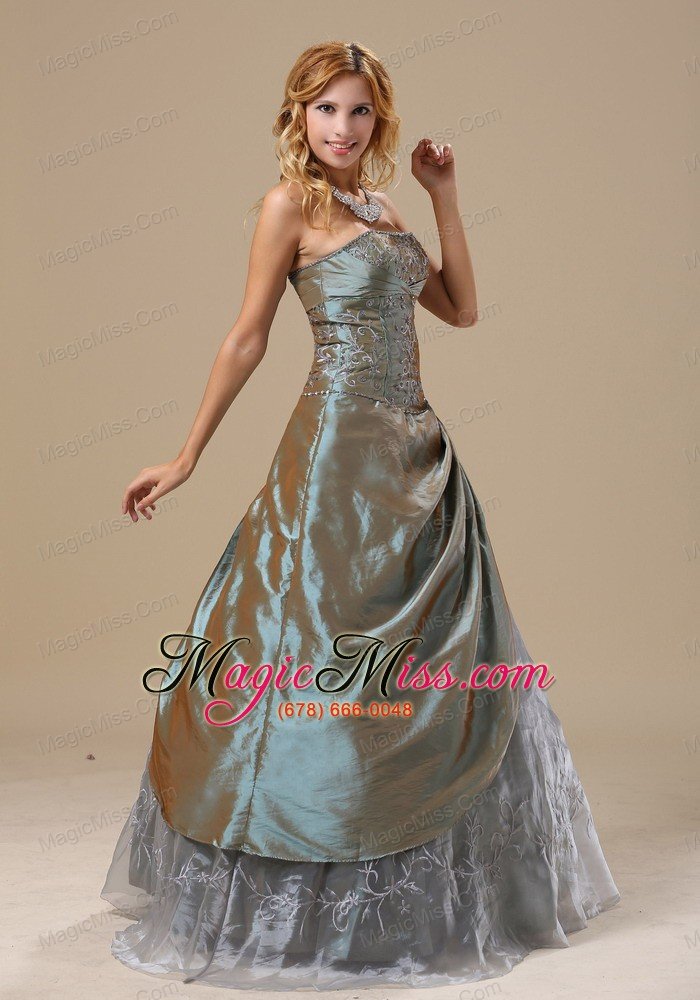 wholesale olive green embroidery in baton rouge louisiana for 2013 prom dress custom made