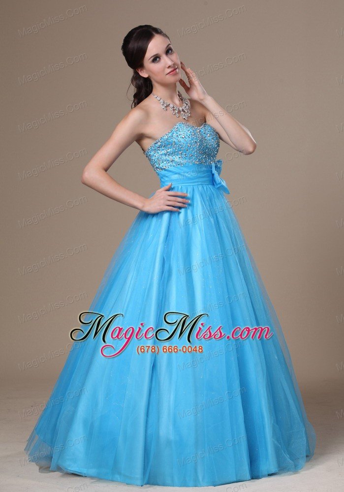 wholesale greenville beading and bowknot decorate bodice a-line tulle and taffeta prom / evening dress for 2013