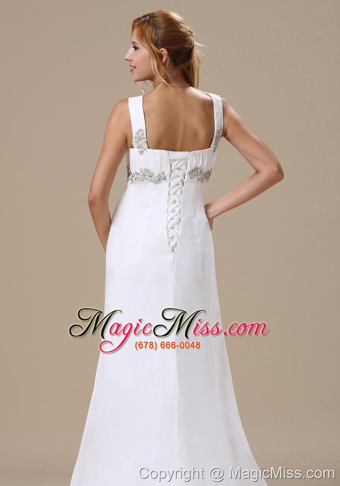 wholesale straps appliques in jackson for custom made wedding dress chiffon