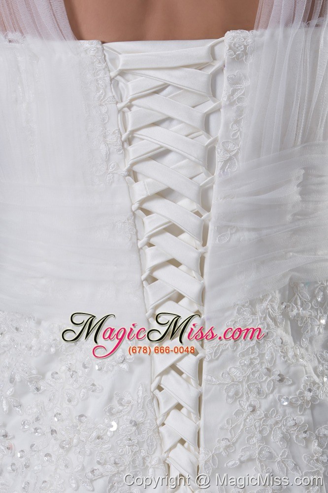 wholesale v-neck mermaid lace brush train wedding dress
