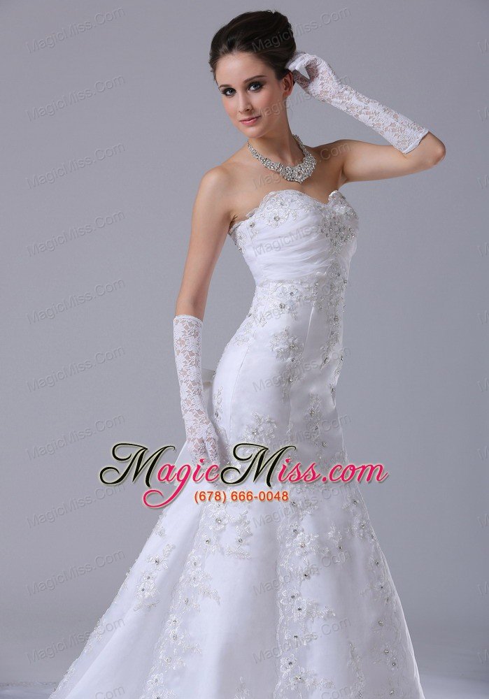 wholesale lace with beading wedding dress beading sweetheart mermaid court train