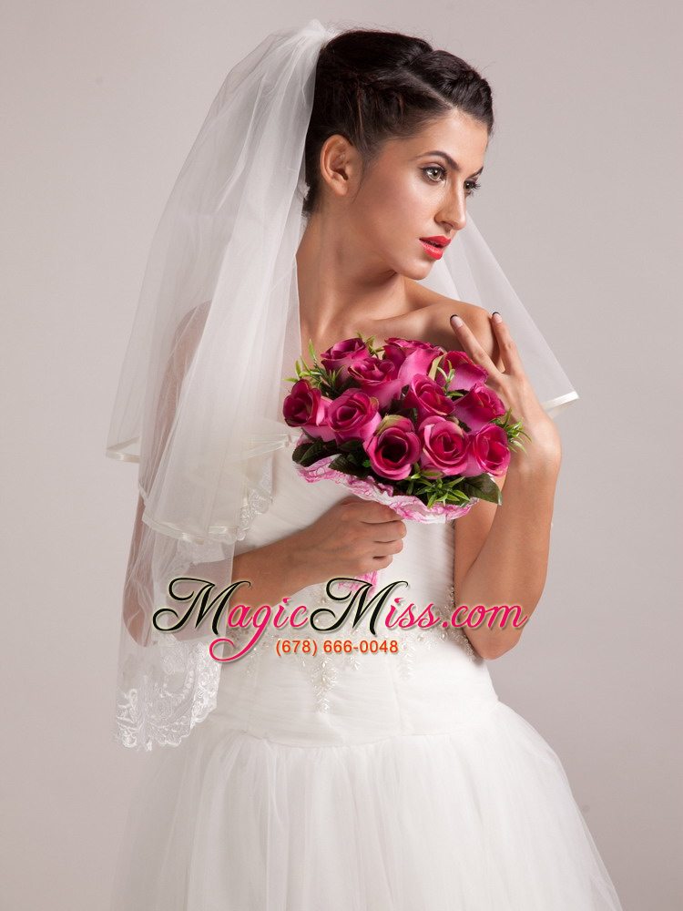 wholesale elegant rose red hand-tied wedding bridal bouquet