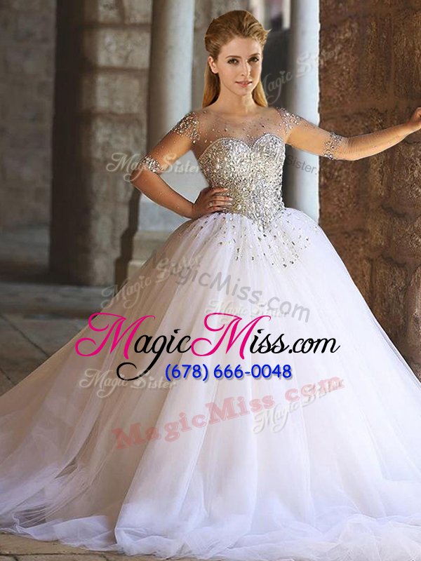 wholesale deluxe sleeveless floor length appliques lace up sweet 16 quinceanera dress with white