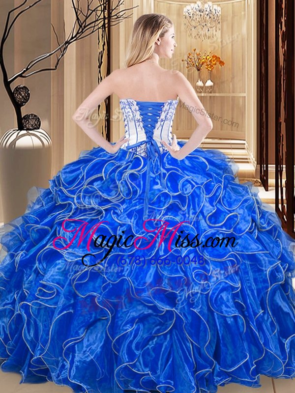 wholesale delicate coral red sleeveless organza lace up sweet 16 dress for military ball and sweet 16 and quinceanera