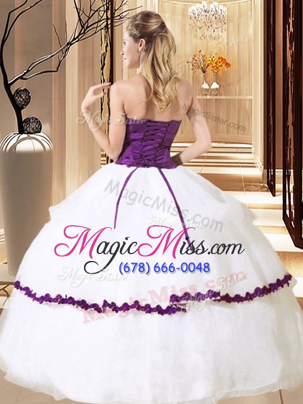 wholesale custom fit organza sleeveless floor length 15th birthday dress and beading